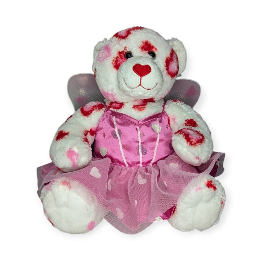 Build-A-Bear BAB Valentine's Bear Plush w/ Cupid Dress Outfit & Wings